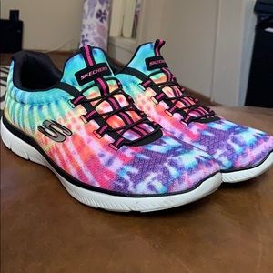 Rainbow Tie-Dye Sneakers